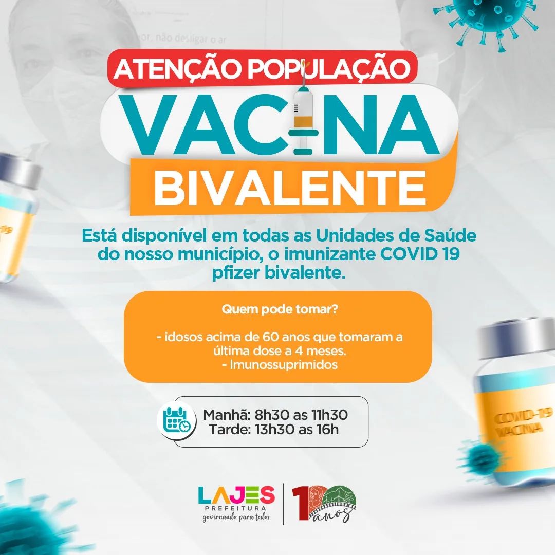 No momento, você está visualizando Iniciamos a vacinação com o imunizante COVID 19 pfizer BIVALENTE
