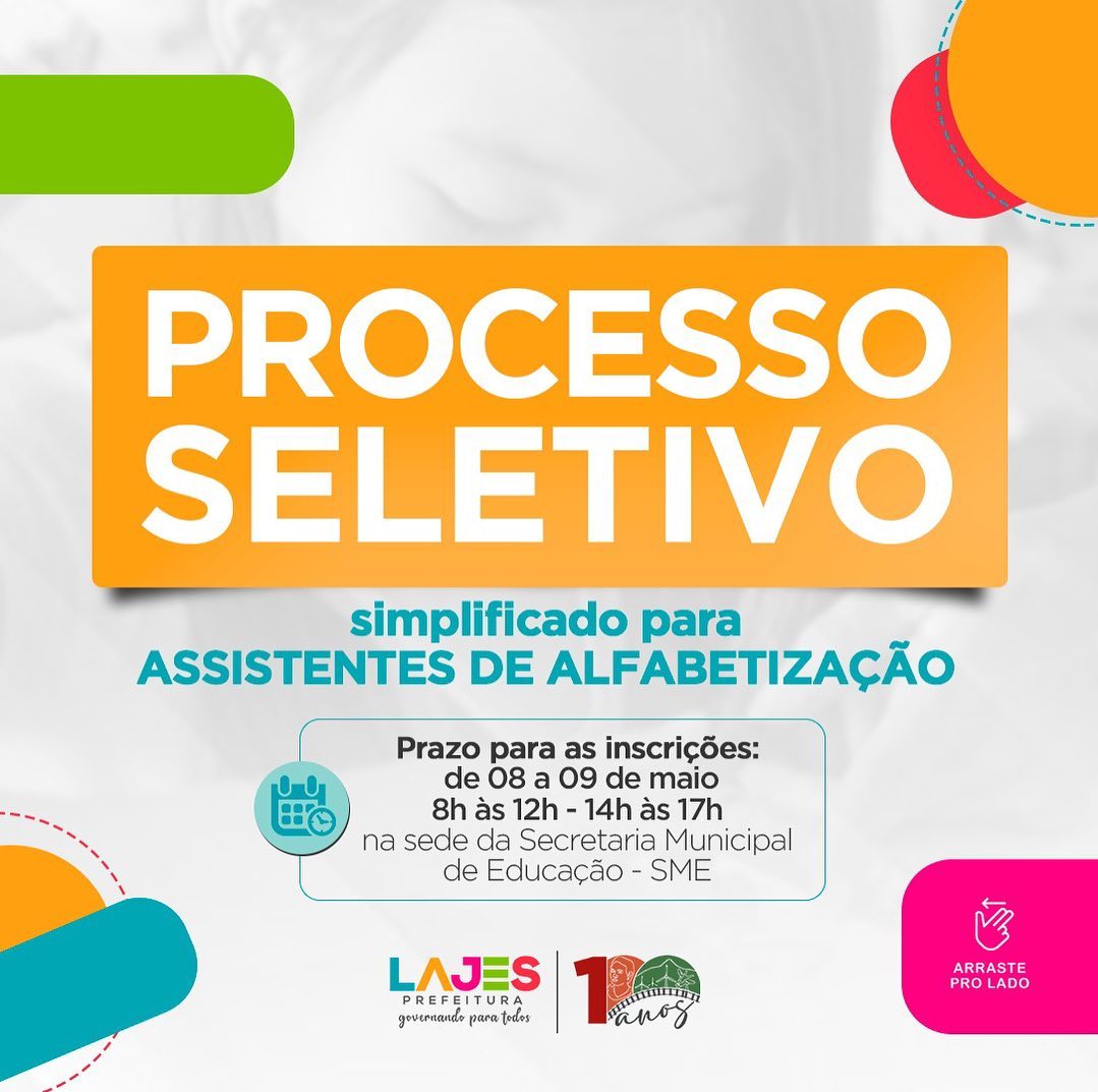 Leia mais sobre o artigo PROCESSO SELETIVO!
