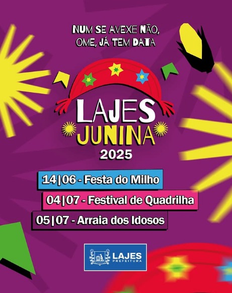 Leia mais sobre o artigo Ei, já tem data, visse? Se avexe não que o #LajesJunina tá chegando com tudo!