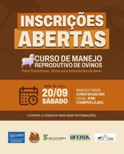 Leia mais sobre o artigo INSCRIÇÕES ABERTAS! 🐑