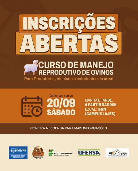 Leia mais sobre o artigo INSCRIÇÕES ABERTAS! 🐑