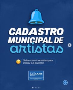 Leia mais sobre o artigo Participe do Cadastro Municipal de Artistas! 🎭✨