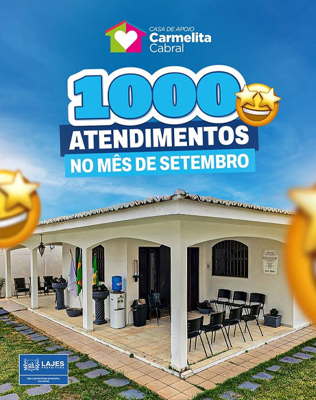 Leia mais sobre o artigo Casa de Apoio Carmelita Cabral ultrapassa marca de mil atendimentos em setembro e reforça compromisso da gestão municipal com o acolhimento e a saúde